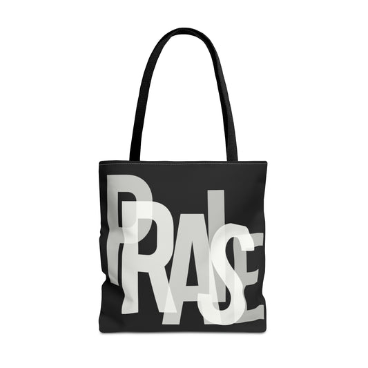 Collection B: “Garment of PRAISE” Black & White Tote Bag