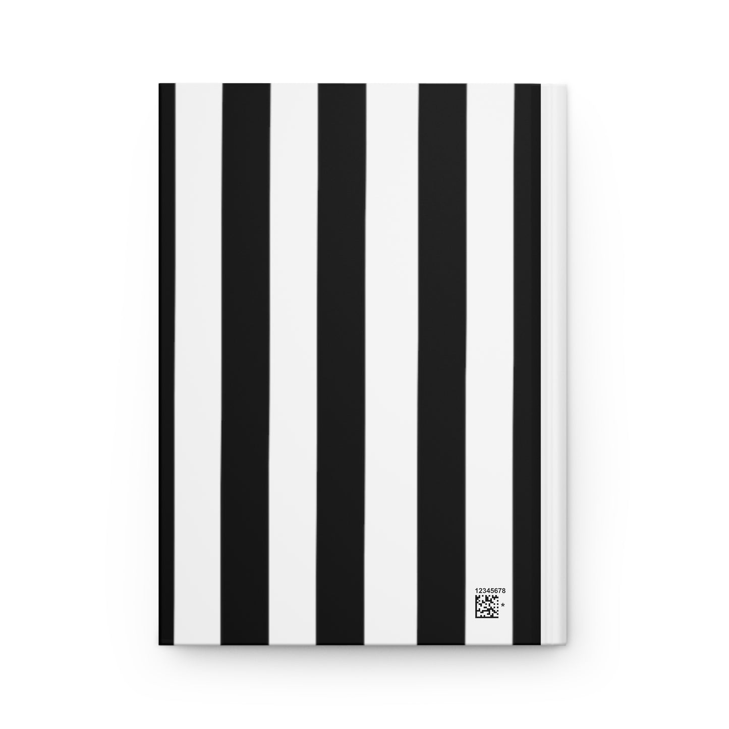 Mss Mia White Hardcover Stripe Journal Matte