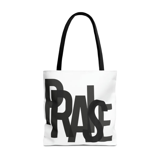 Collection B: “Garment of PRAISE” White & Black Tote