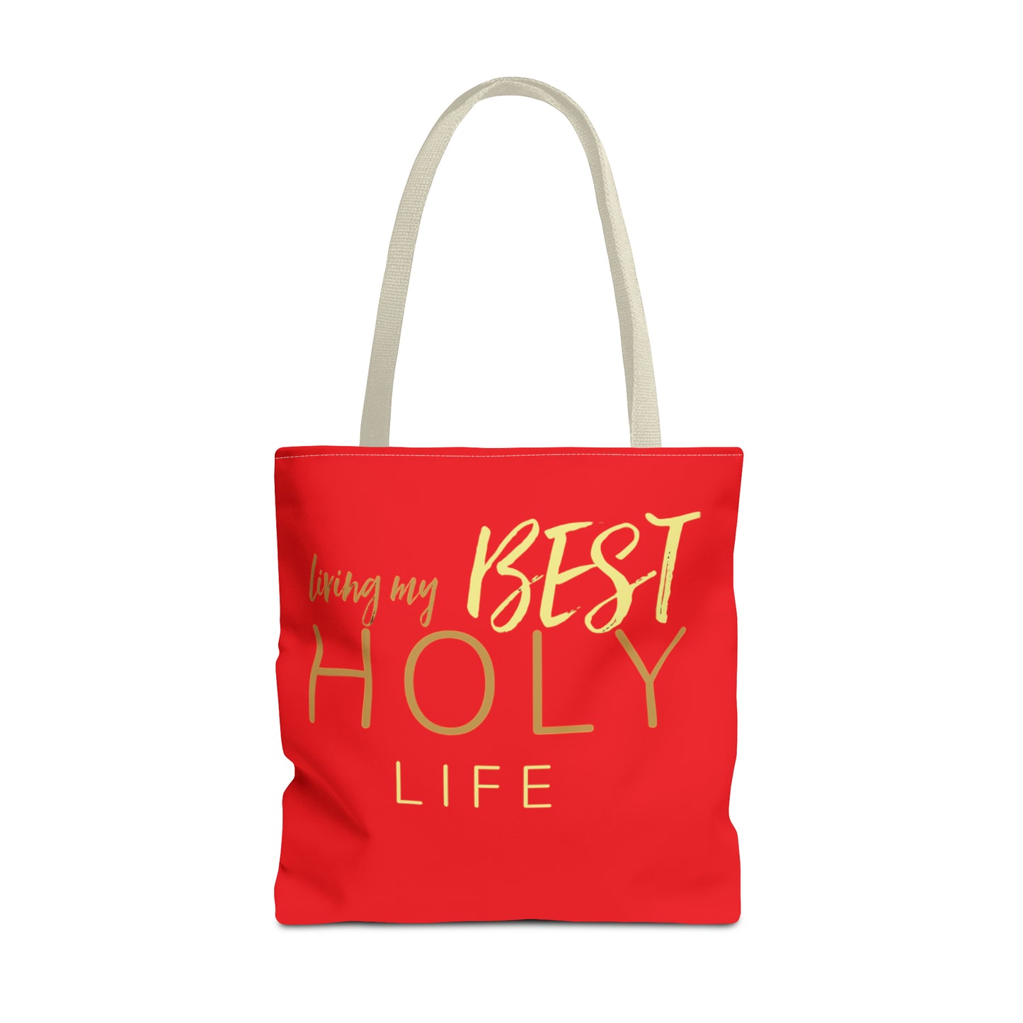 Collection A: “HOLYlife” Red Tote Bag