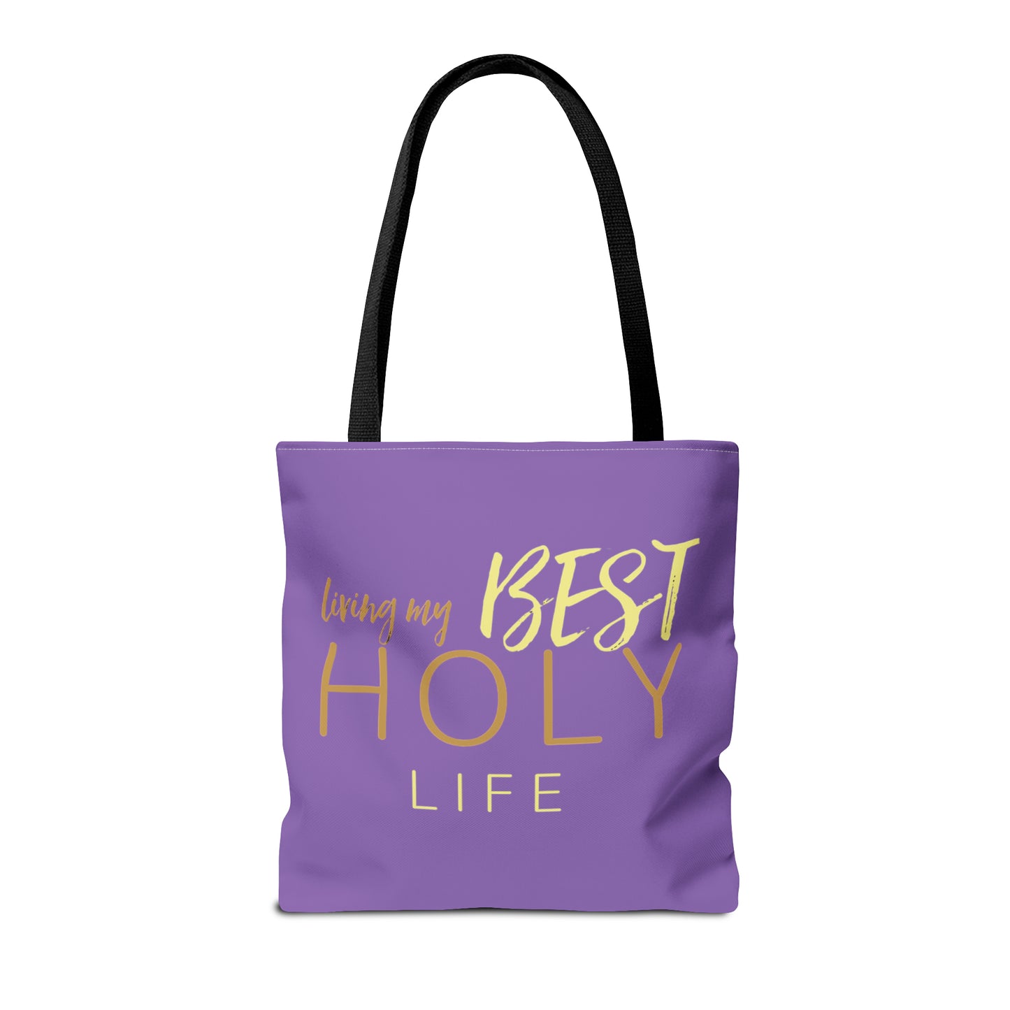 Collection A: “HOLYlife” Purple Tote Bag