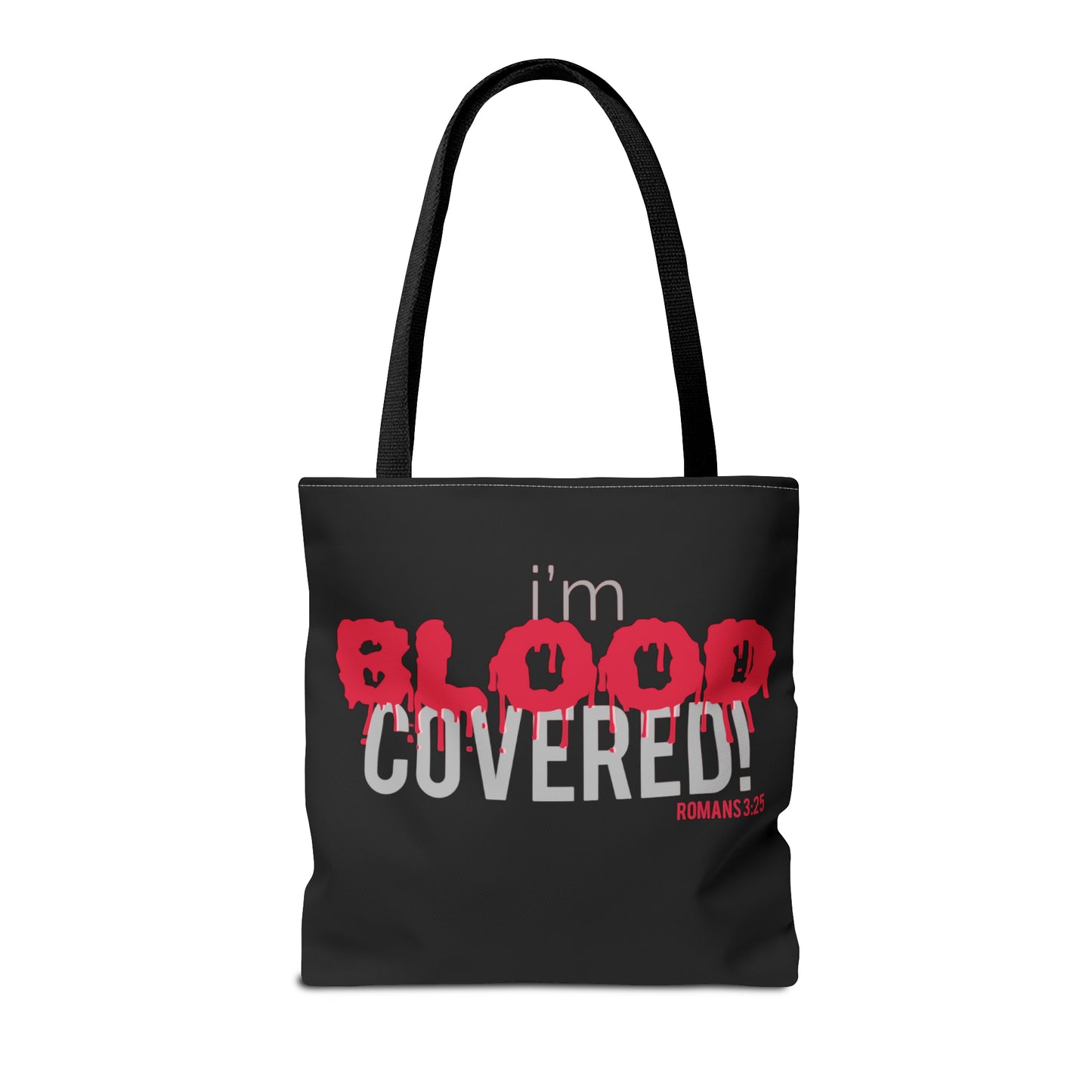 Collection B: “BLOOD Covered” Black Tote Bag