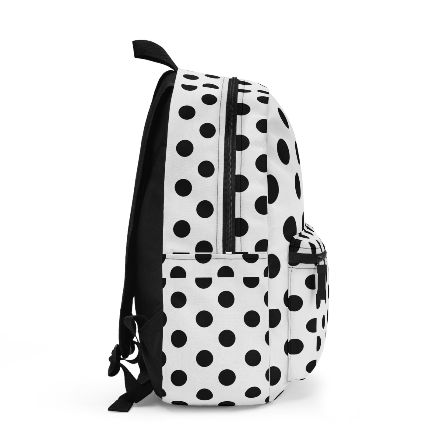 Mss Mia White W/Black Polka Backpack