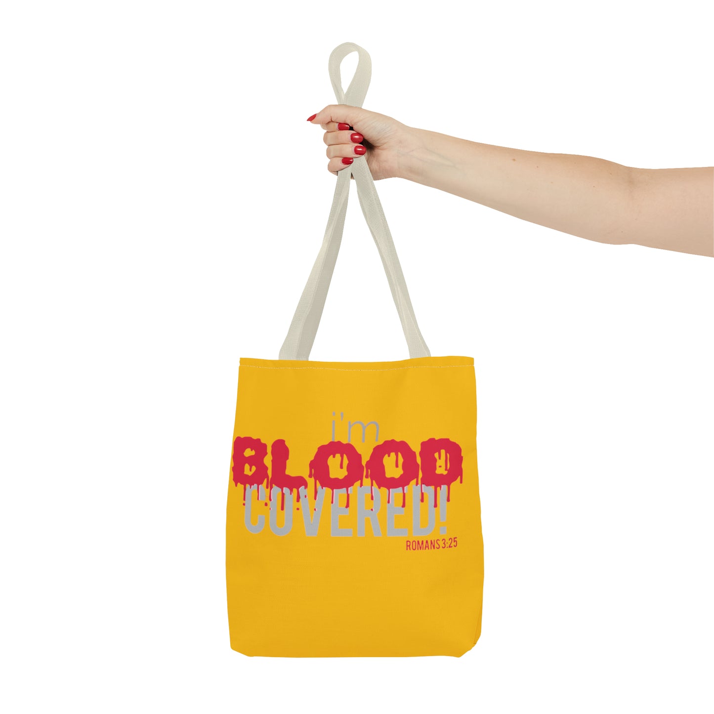 Collection B: “BLOOD Covered” Yellow Tote Bag