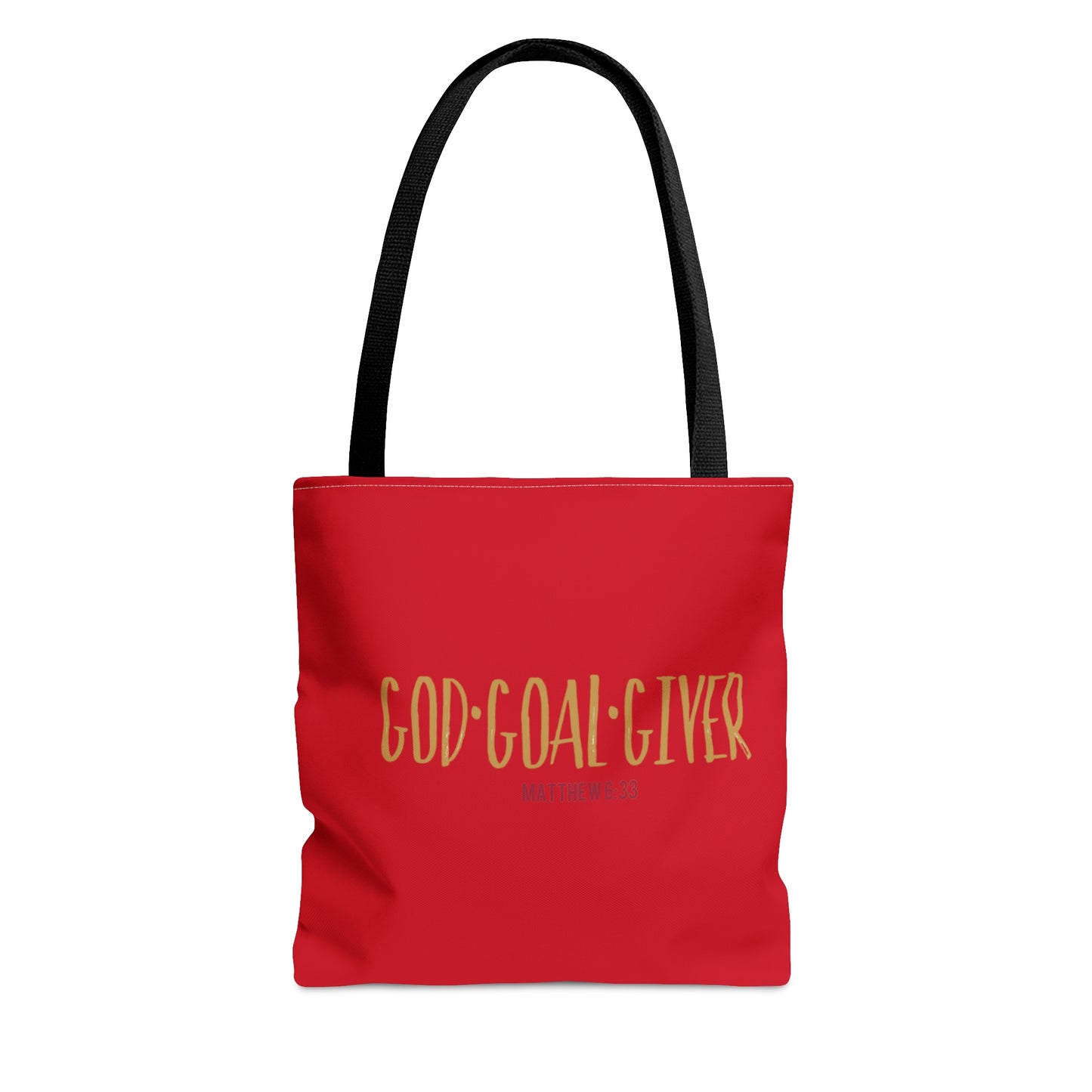 “Goal Giver” Dark Red Tote Bag