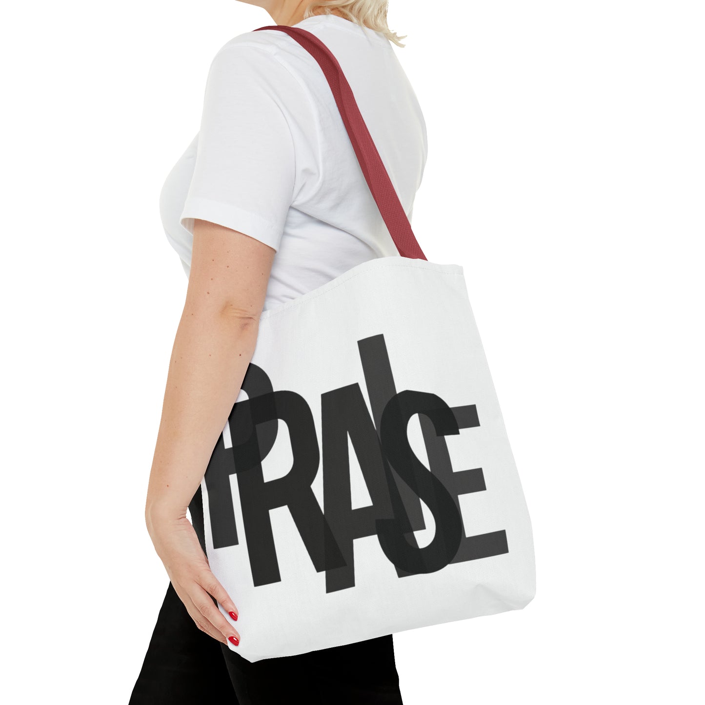 Collection B: “Garment of PRAISE” White & Black Tote