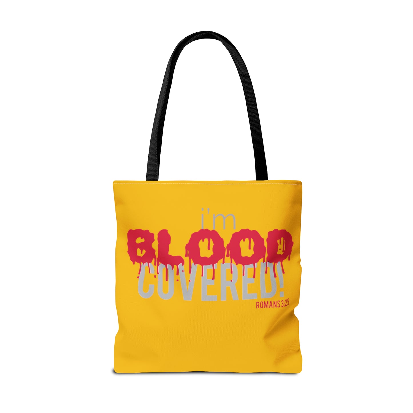 Collection B: “BLOOD Covered” Yellow Tote Bag