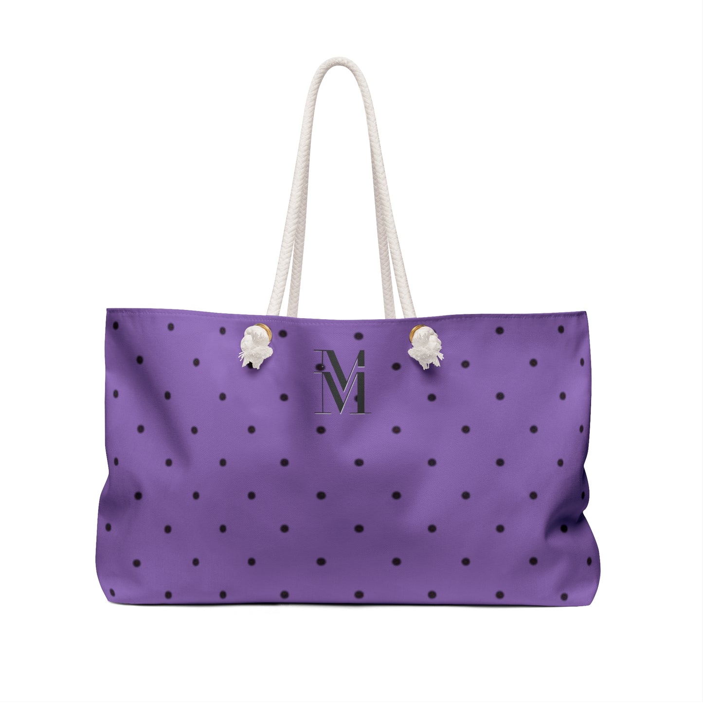 Mss Mia Purple Polka Dot Weekender