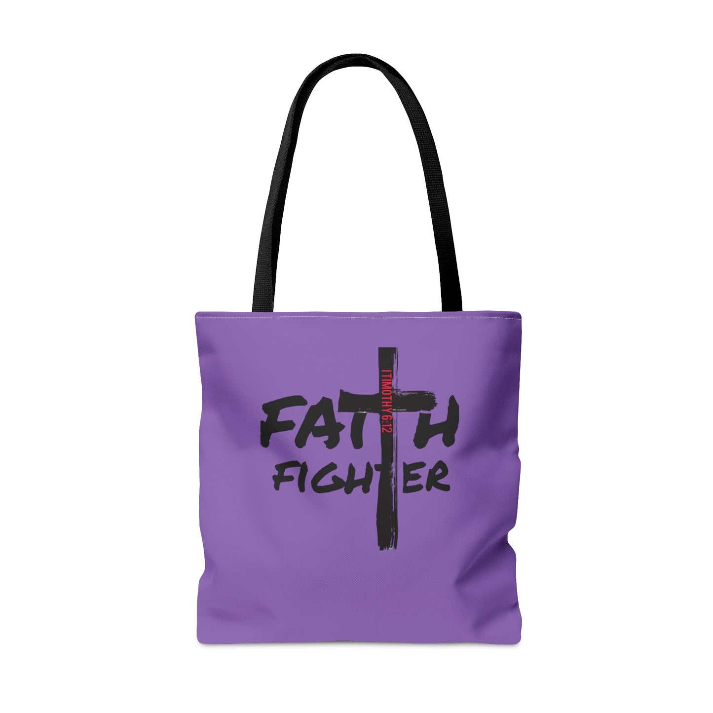 Collection A: “Faith Fighter” Purple Tote Bag