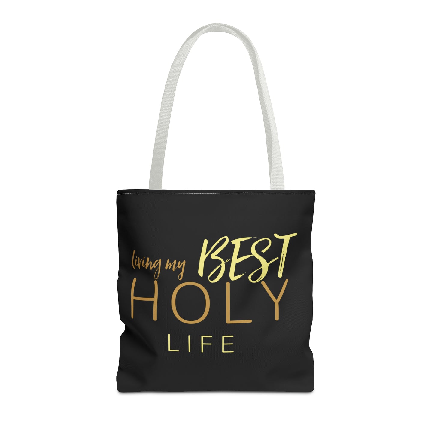 Collection A: “HOLYlife” Black Tote Bag