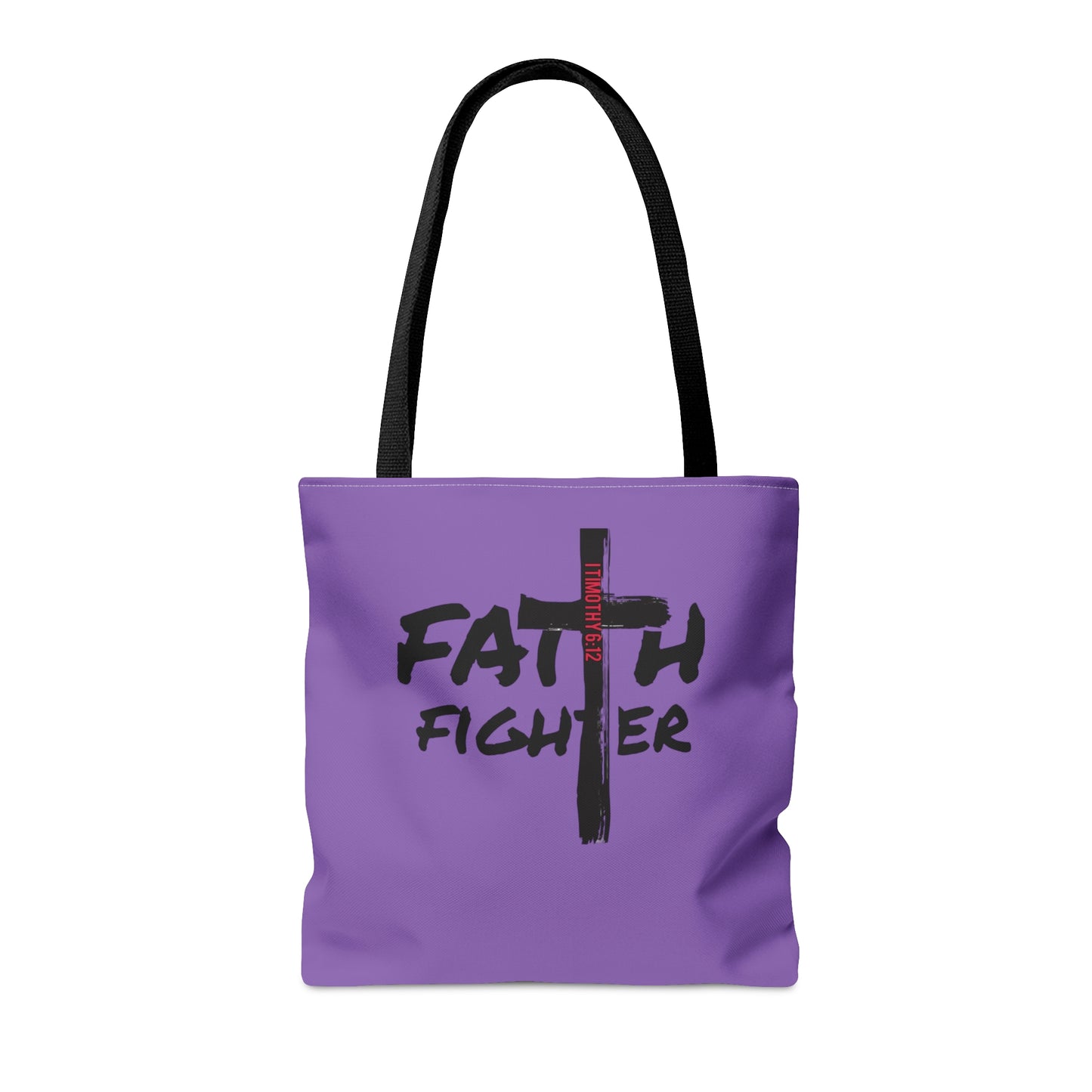 Collection A: “Faith Fighter” Purple Tote Bag