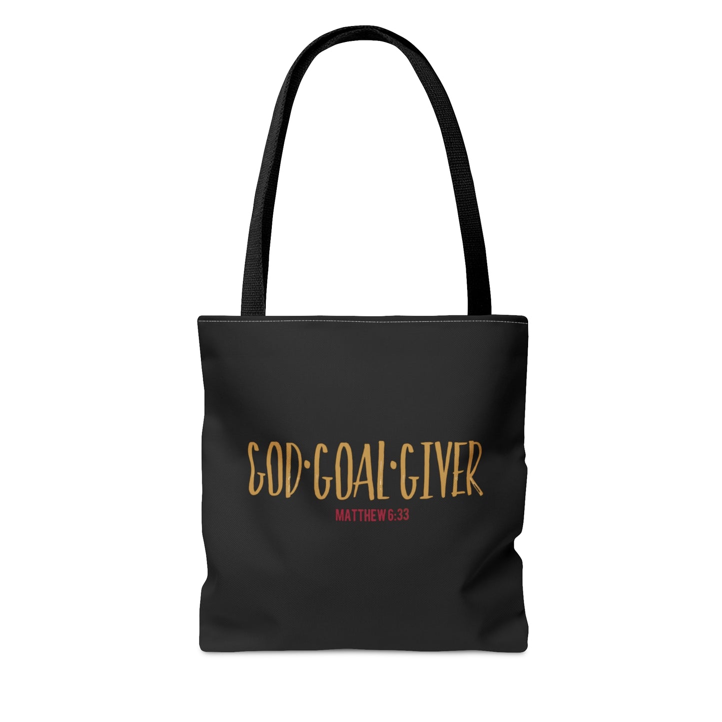 “Goal Giver” Black Tote Bag