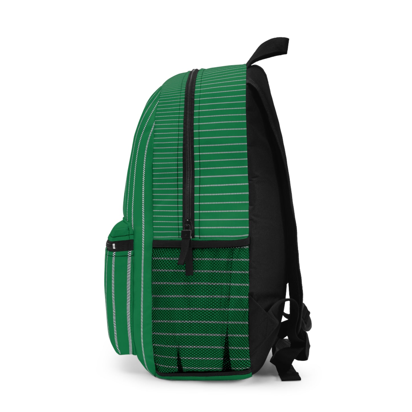 Mss Mia Dark Green w/ Stripes Backpack