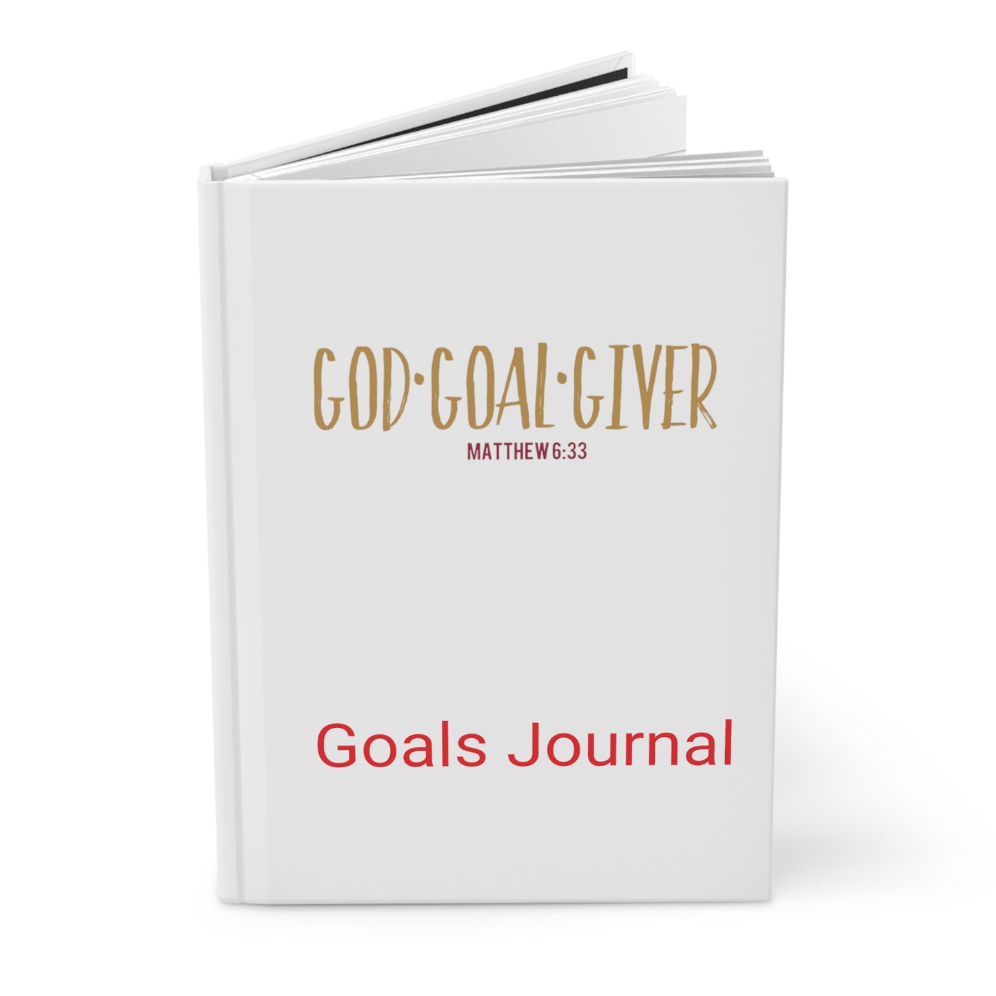 “Goal Giver” White Matte  Journal