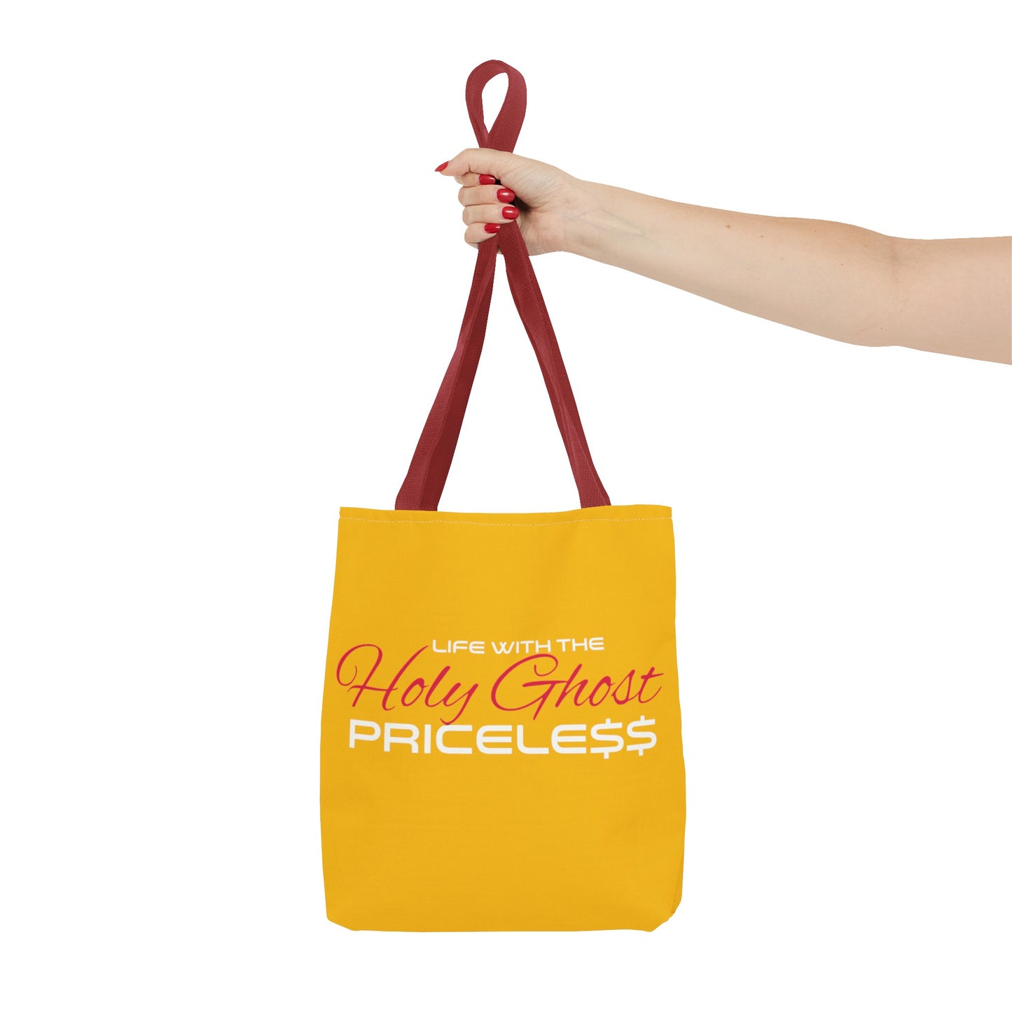 Collection A “Holy Ghost PRICELESS “ Yellow Tote Bag