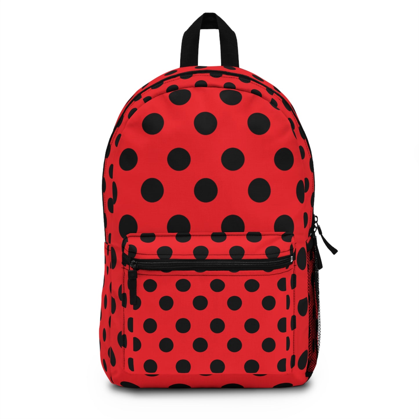 Mss Mia Red W/Black Polka Backpack