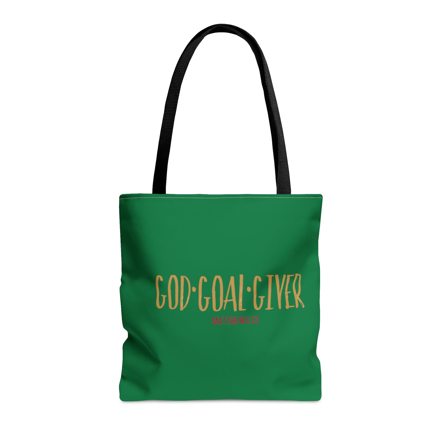 “Goal Giver” Dark Green Tote Bag