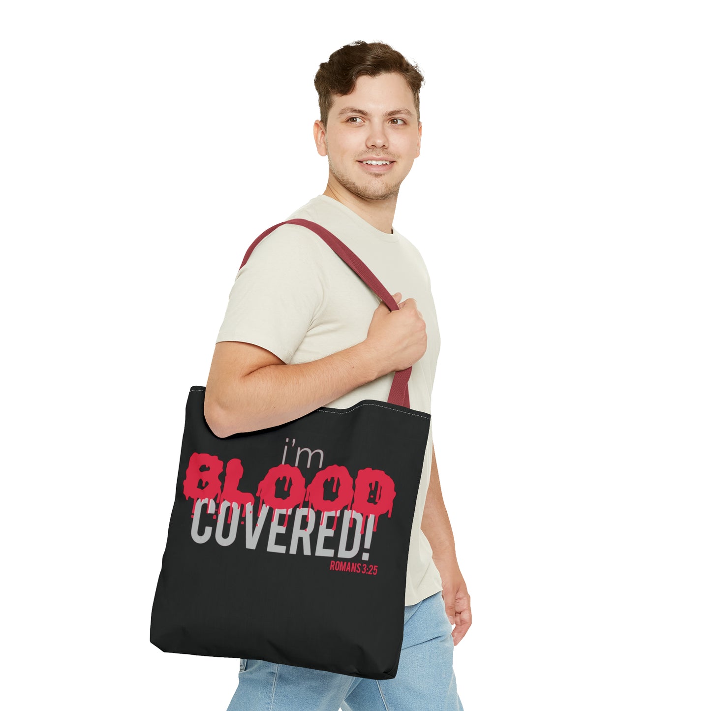 Collection B: “BLOOD Covered” Black Tote Bag