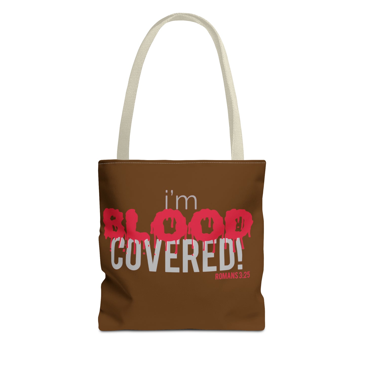 Collection B: “BLOOD Covered” Brown Tote Bag