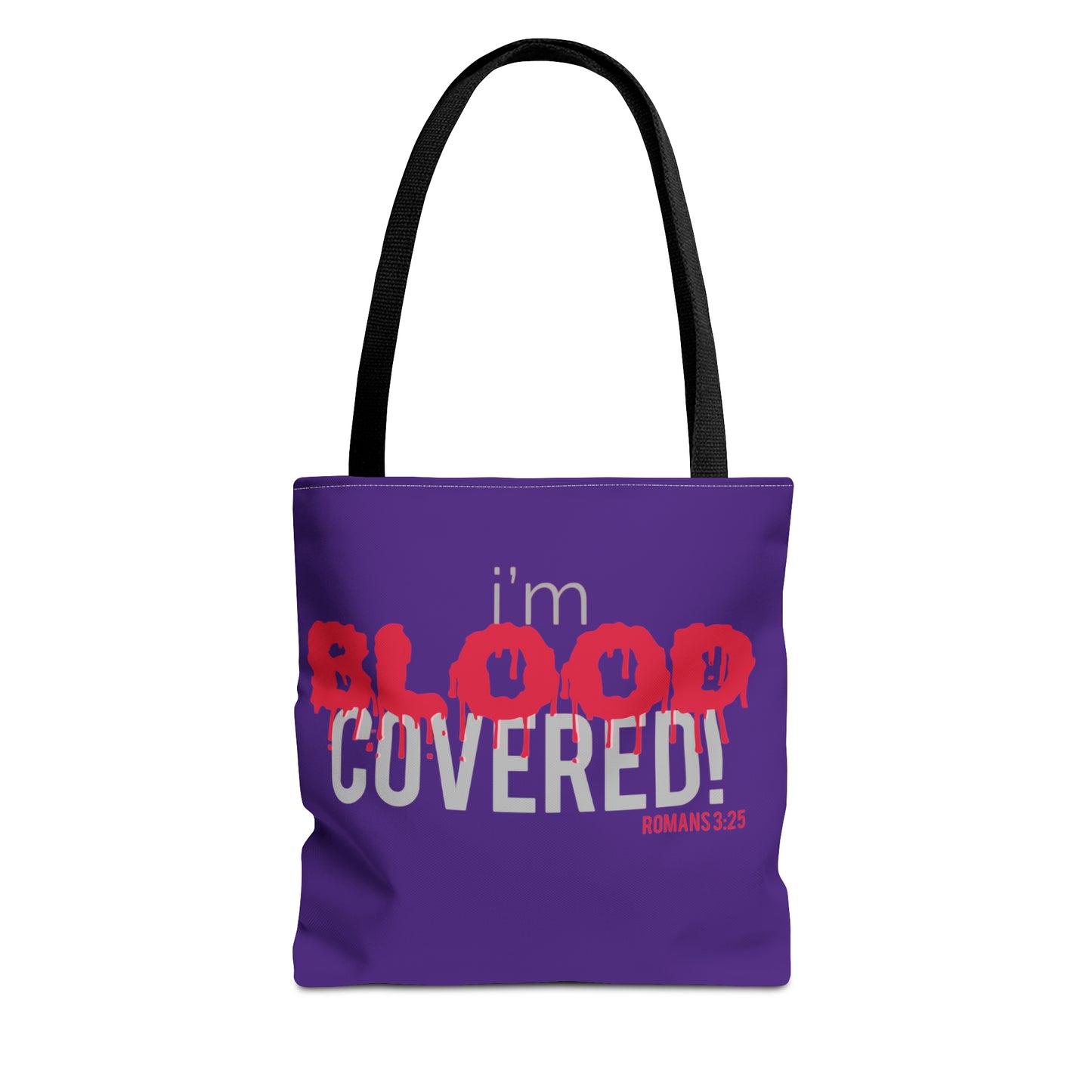 Collection B: “BLOOD Covered” Purple Tote Bag