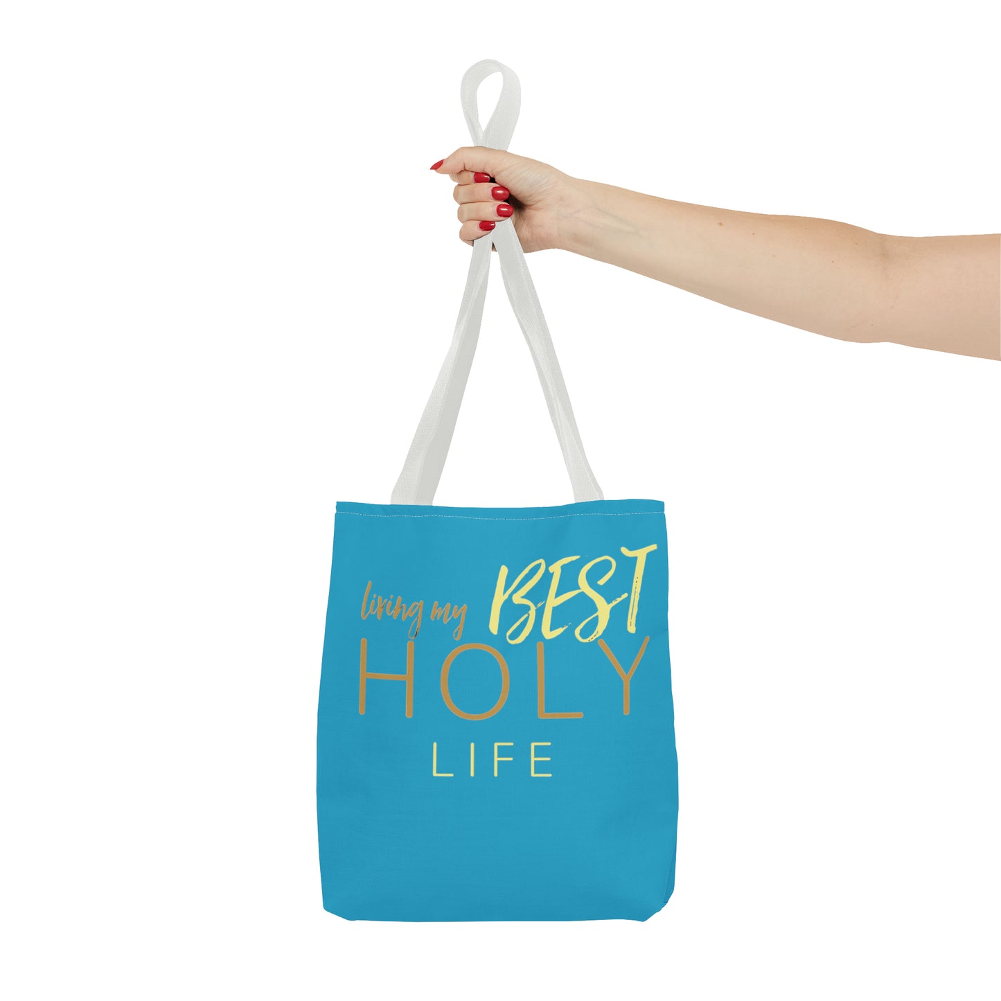 Collection A: “HOLYlife” Blue Tote Bag