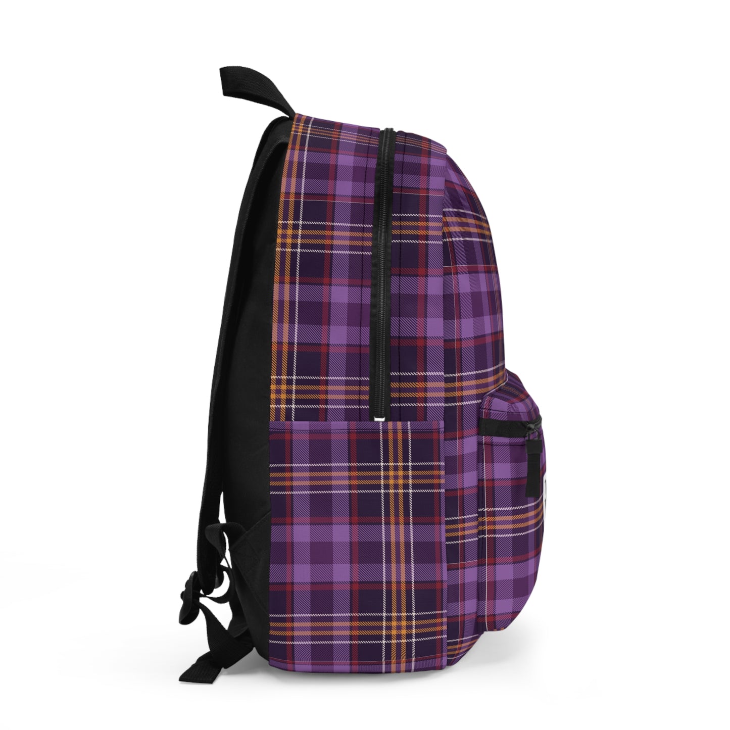 Mss Mia Purple Plaid Backpack