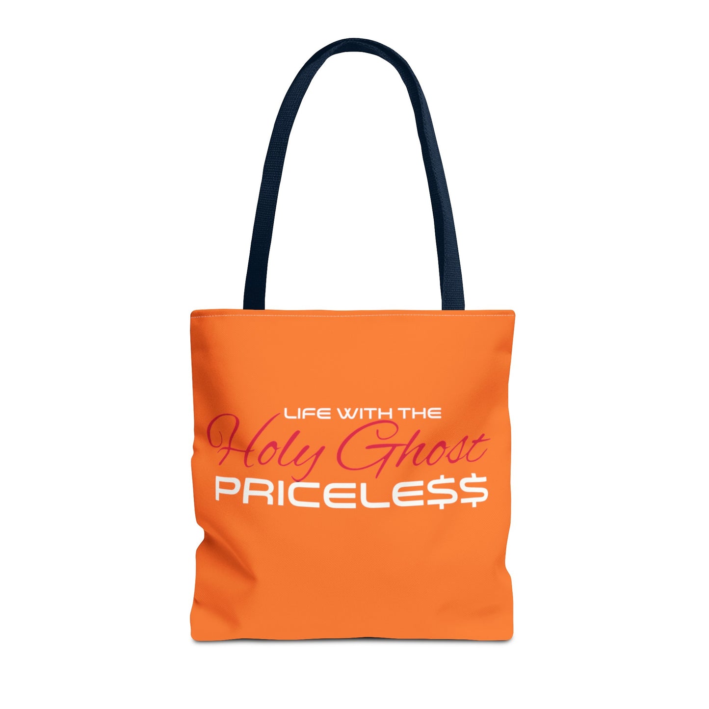 Collection A “Holy Ghost PRICELESS” Orange Tote Bag