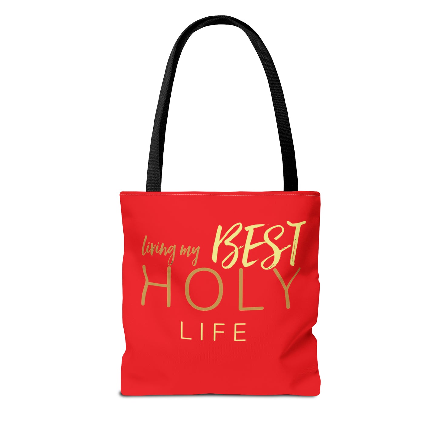 Collection A: “HOLYlife” Red Tote Bag