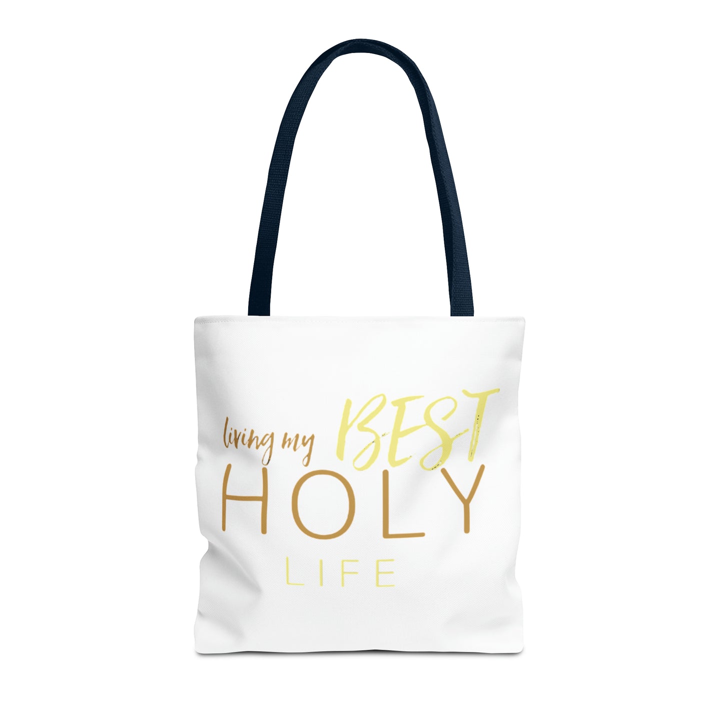 Collection A: “HOLYlife” White Tote Bag