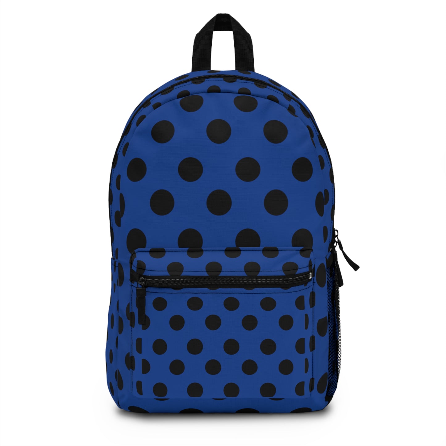 Mss Mia Dark Blue W/Black Polka Backpack