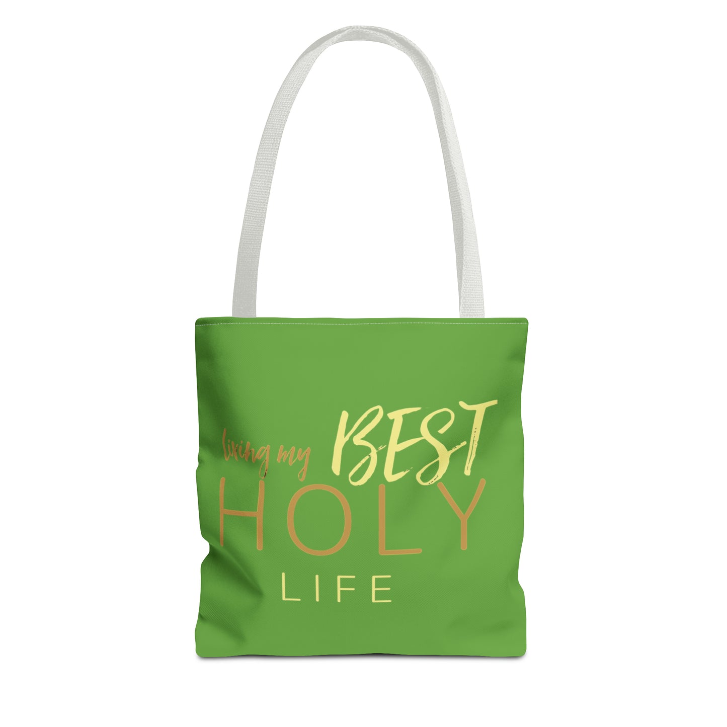 Collection A: “HOLYlife” Green Tote Bag