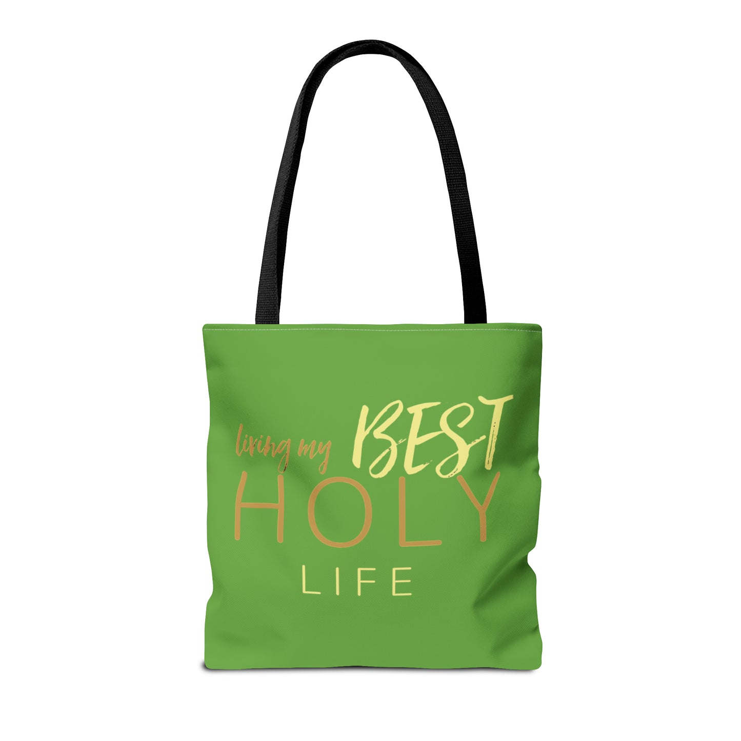 Collection A: “HOLYlife” Green Tote Bag