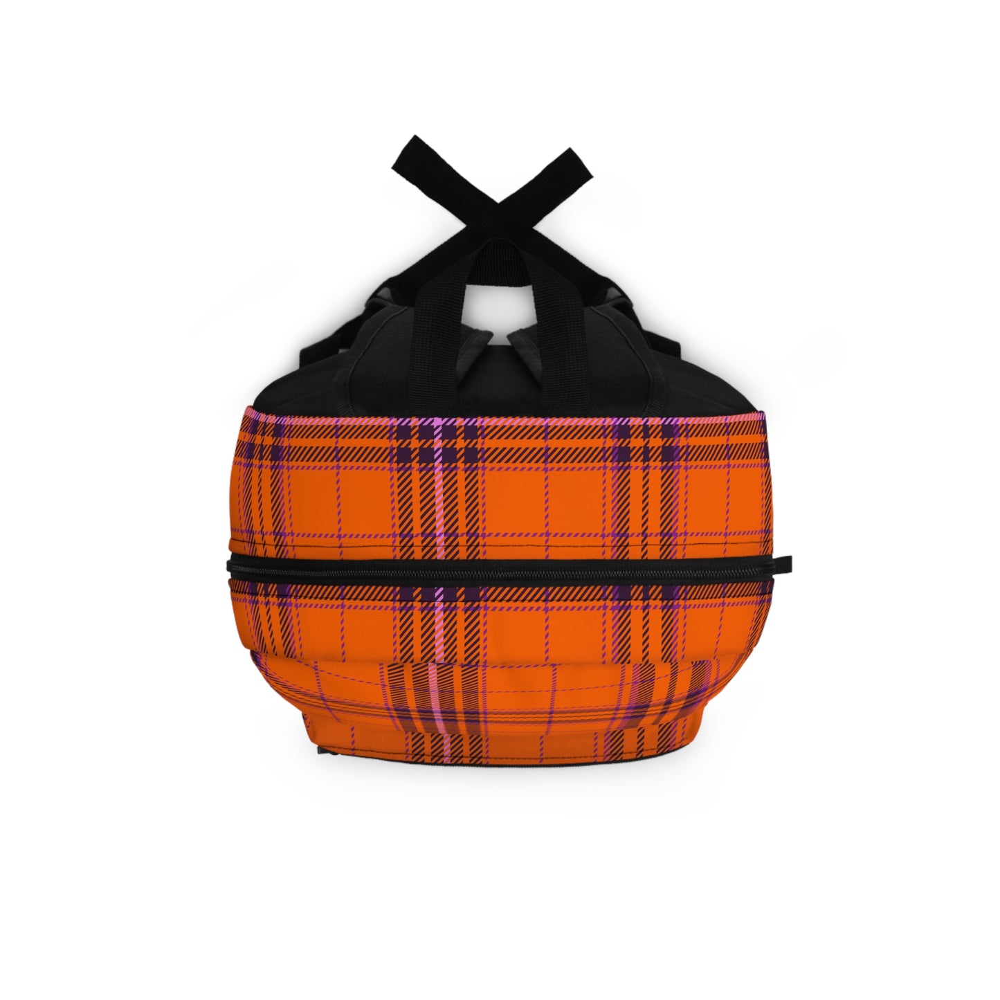 Mss Mia Orange Plaid Backpack