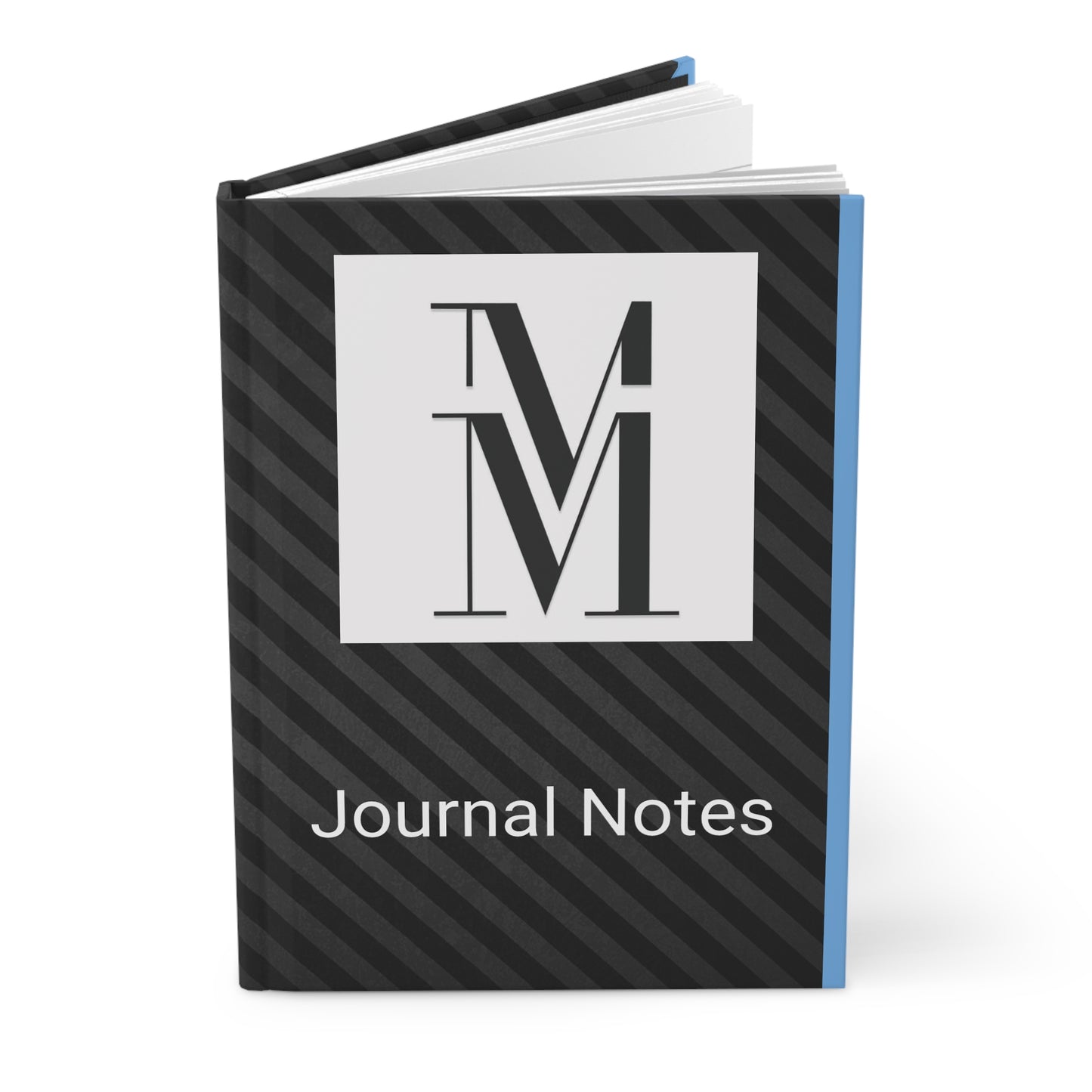 Mss Mia Light Blue w/Black Hardcover Journal Matte