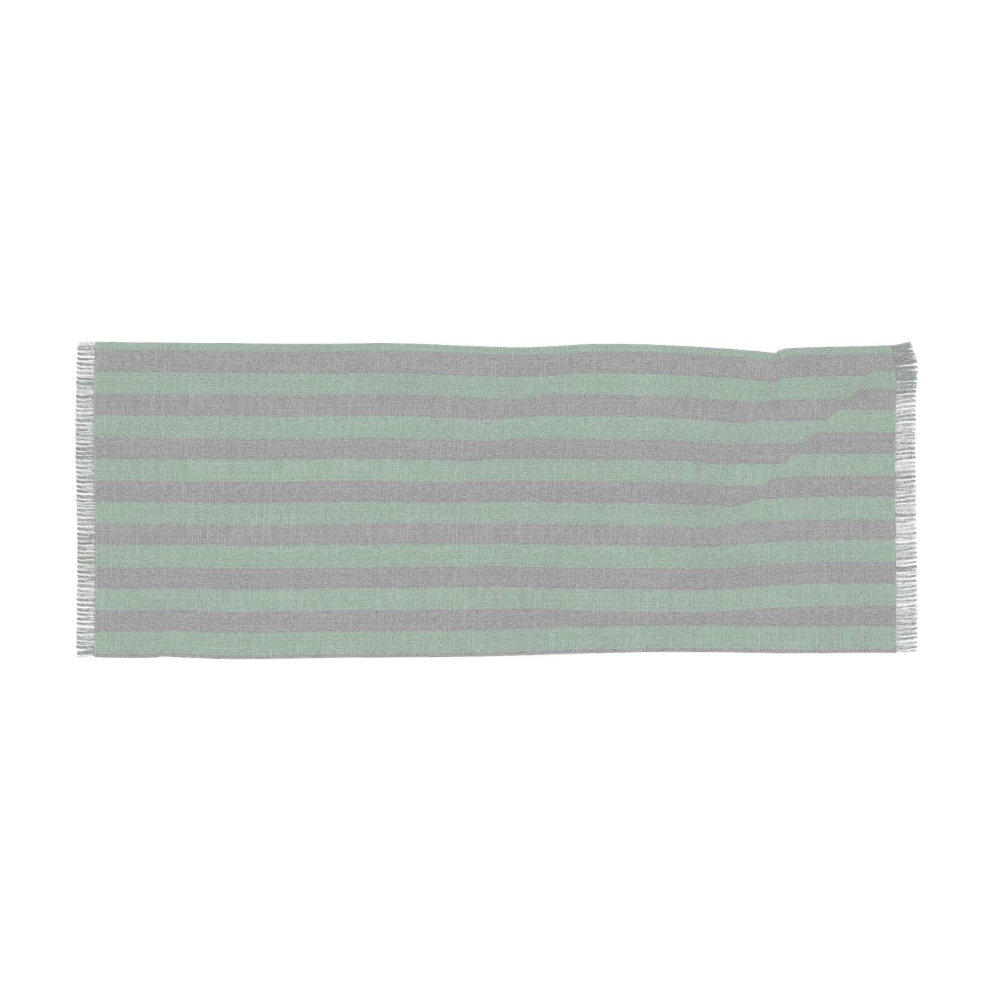 MssMia Dark Green w/ Black Stripe Light Scarf