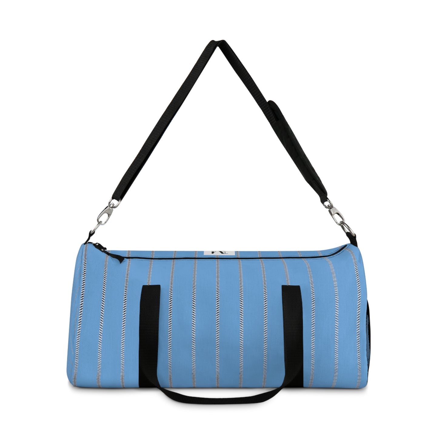 Mss Mia Light Blue  W Stripes Duffel Bag