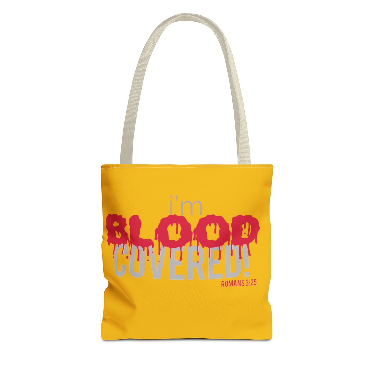 Collection B: “BLOOD Covered” Yellow Tote Bag