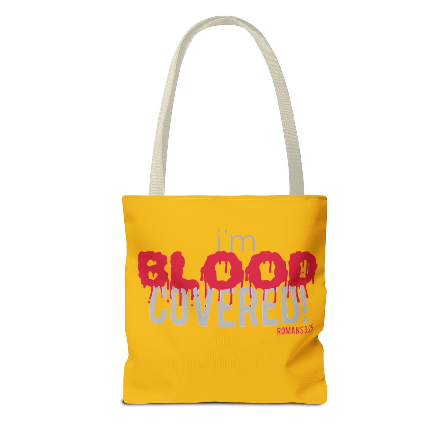 Collection B: “BLOOD Covered” Yellow Tote Bag