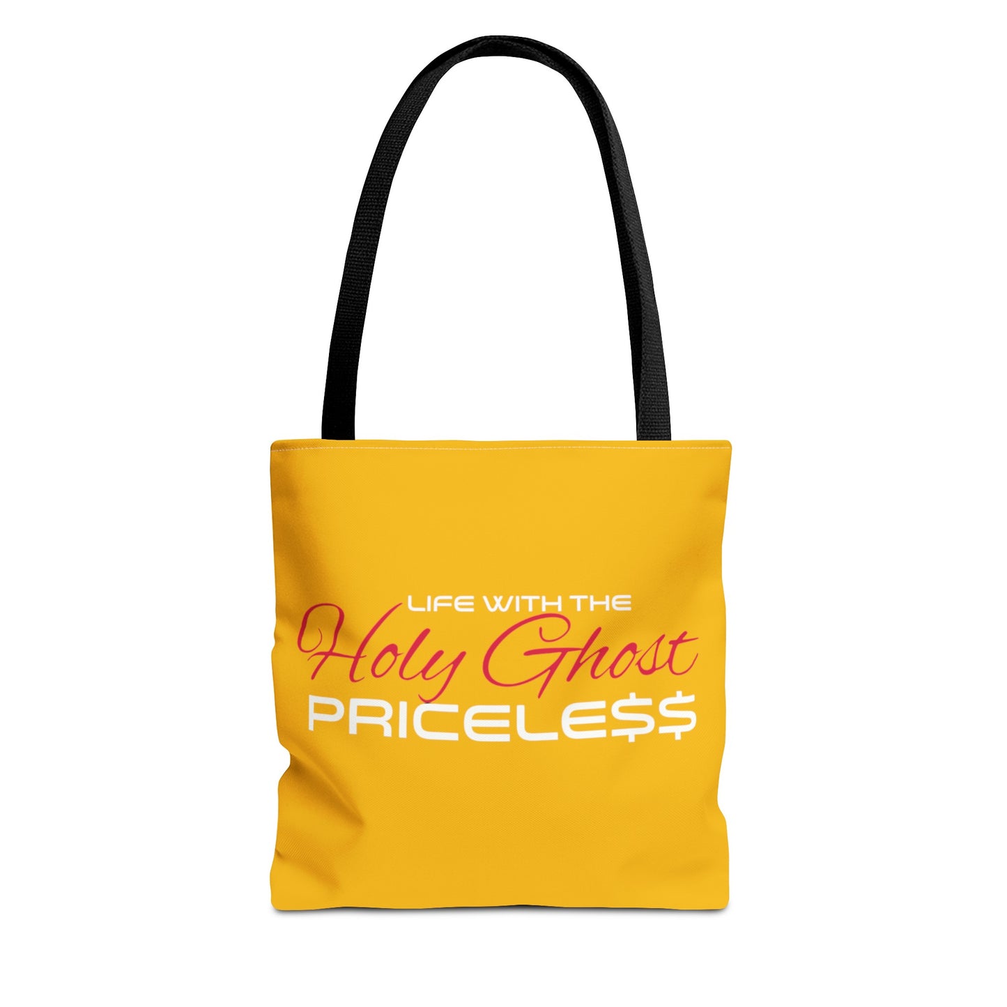 Collection A “Holy Ghost PRICELESS “ Yellow Tote Bag