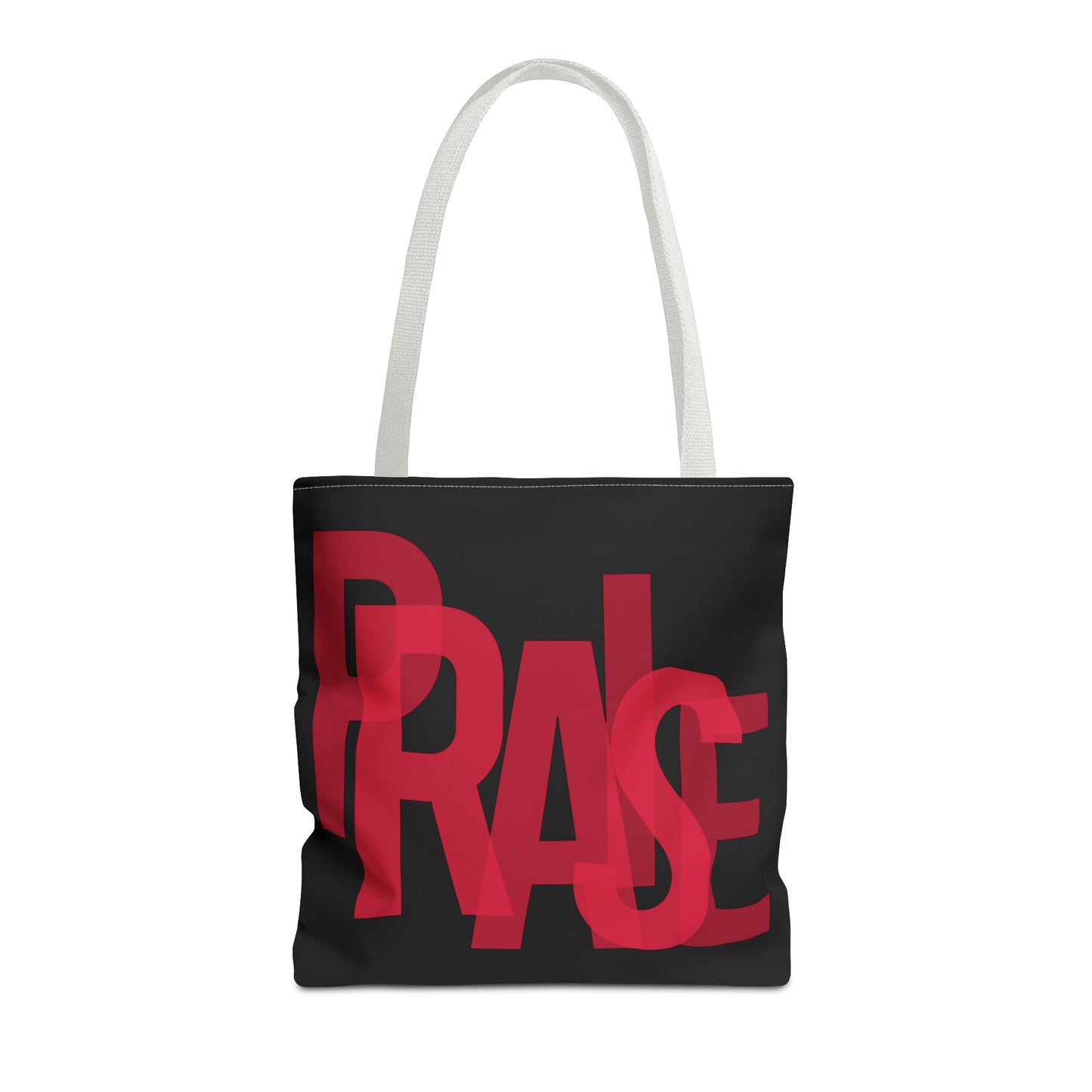 Collection B: “Garment of PRAISE” Black & Red Tote Bag