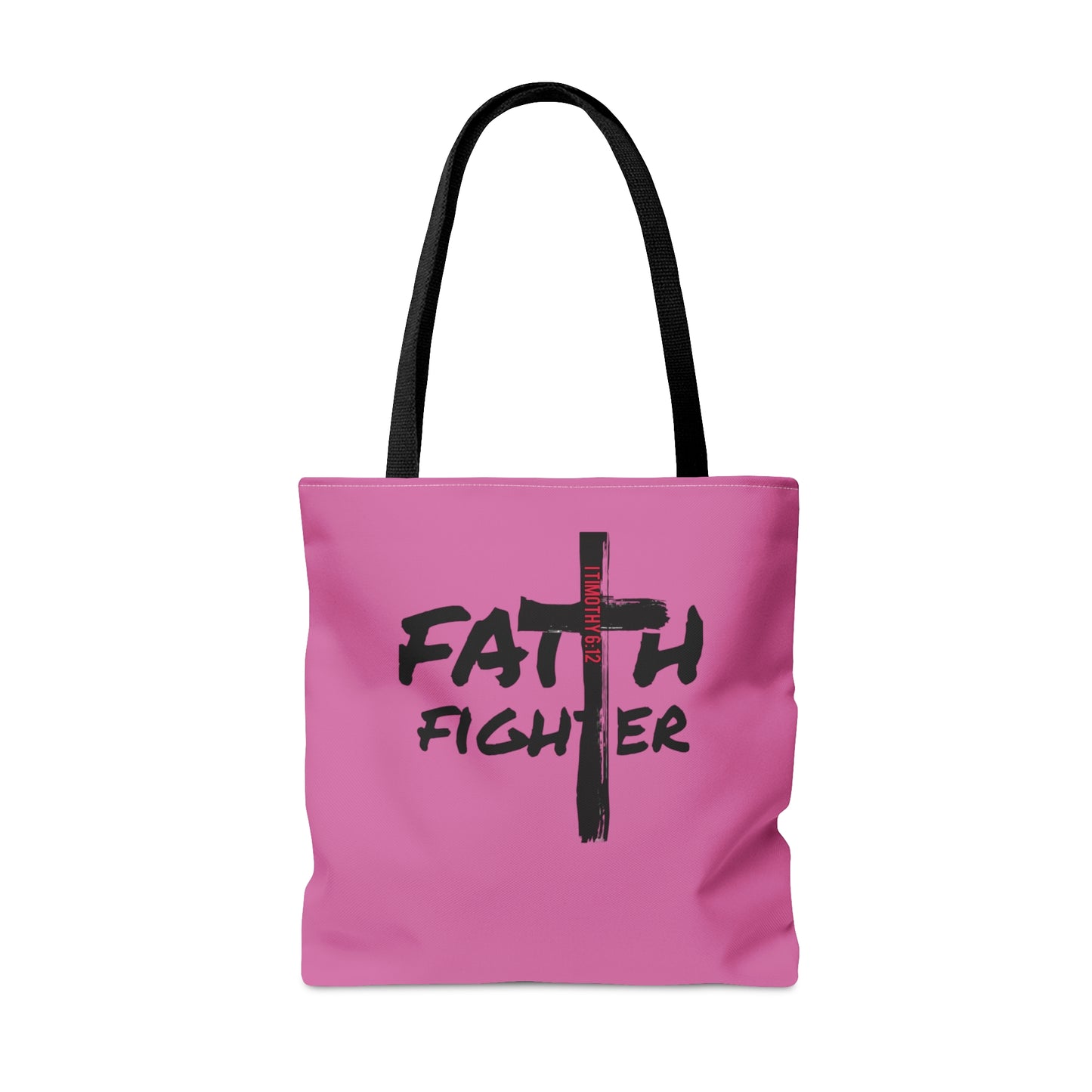 Collection A: “Faith Fighter” Pink Tote Bag