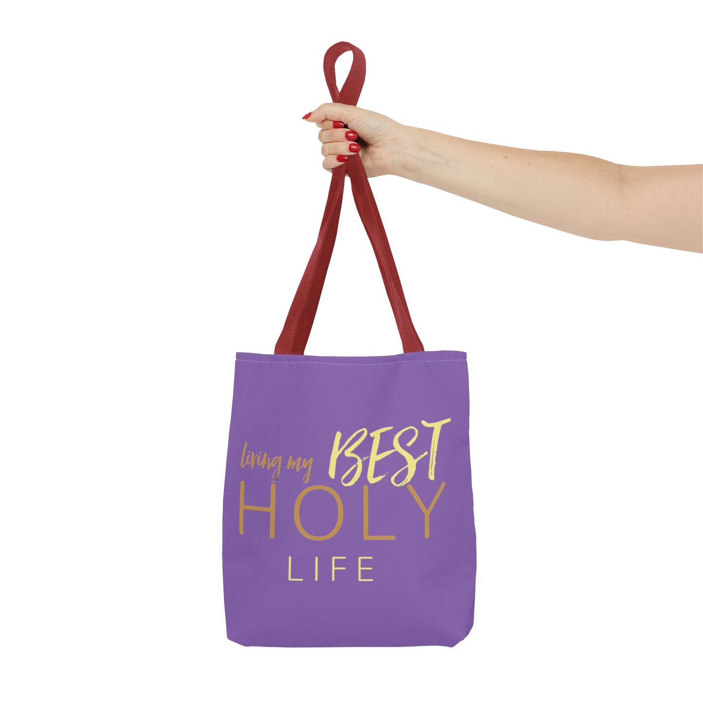 Collection A: “HOLYlife” Purple Tote Bag