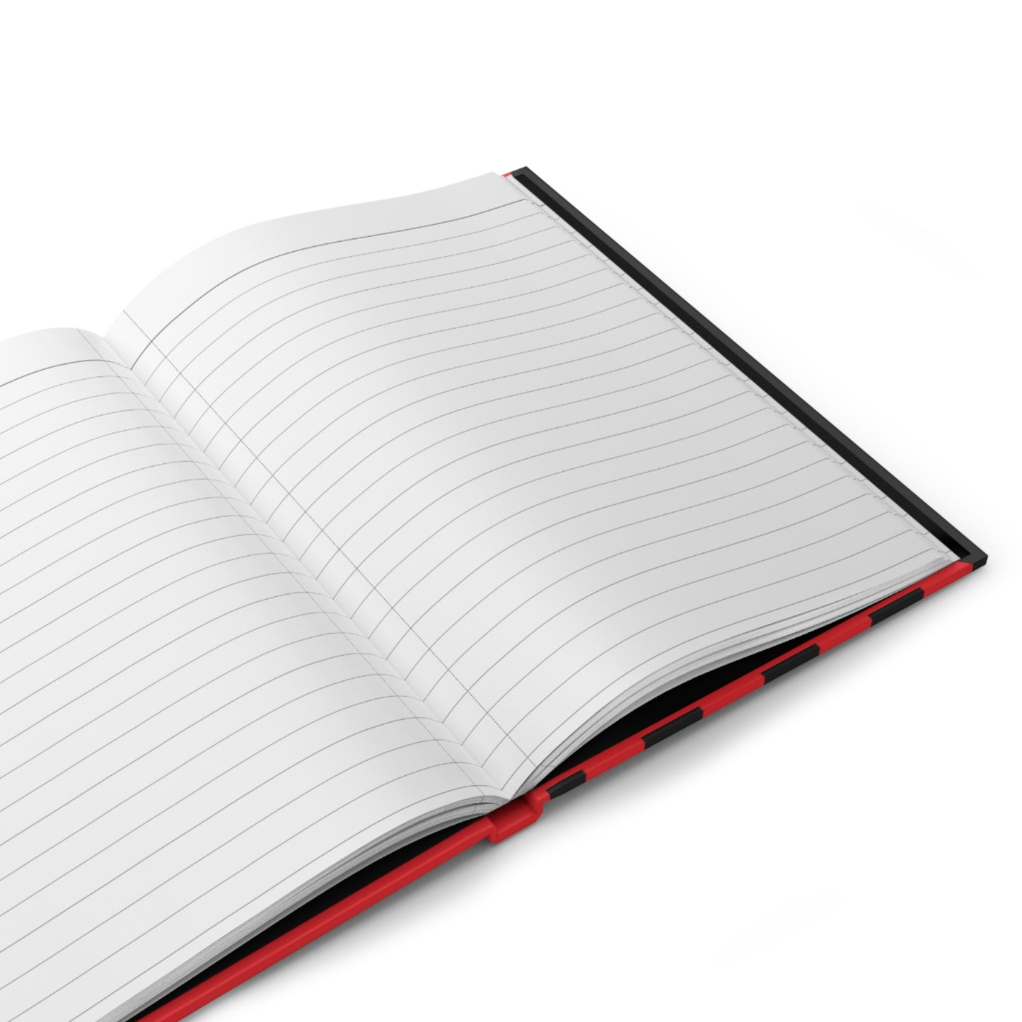 Mss Mia Red Hardcover Stripe Journal Matte