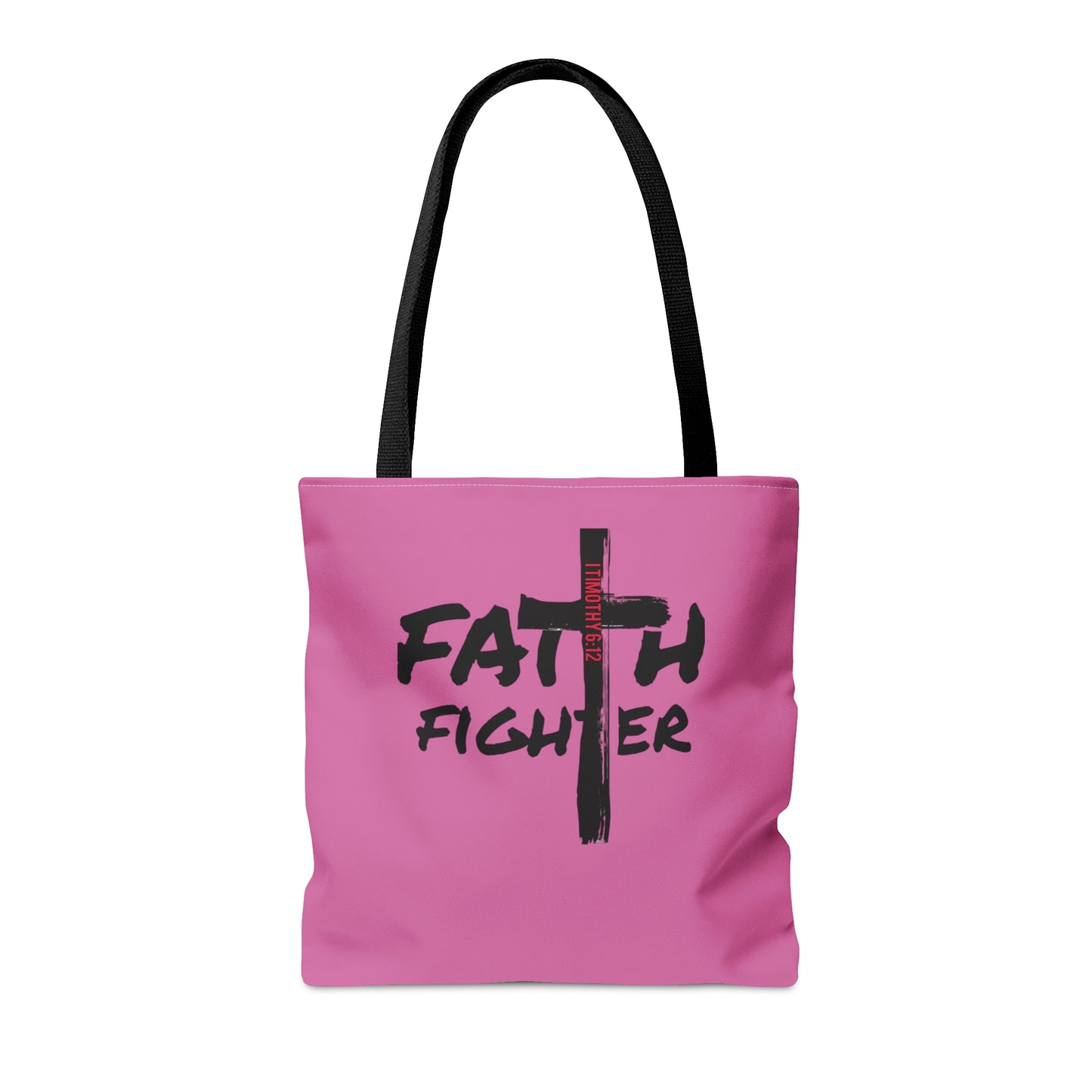 Collection A: “Faith Fighter” Pink Tote Bag