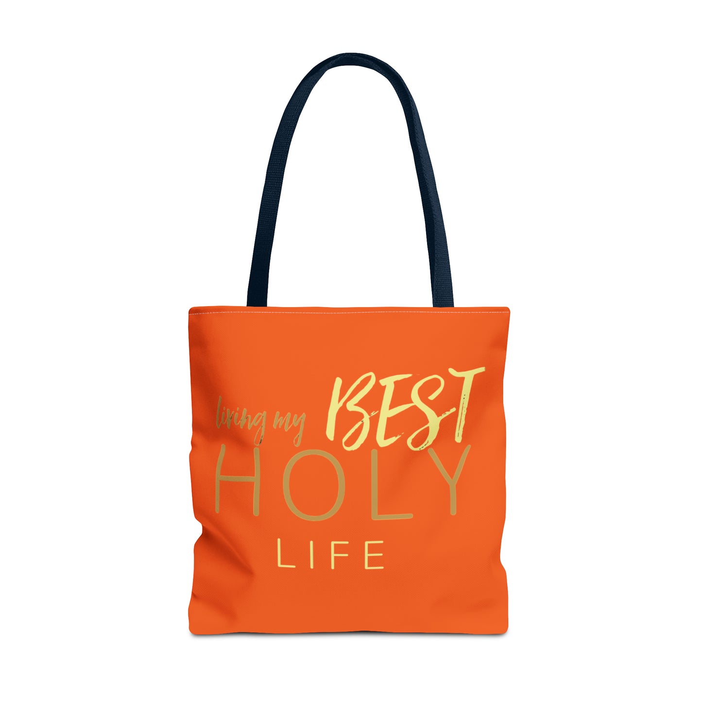 Collection A: “HOLYlife” Orange Tote Bag