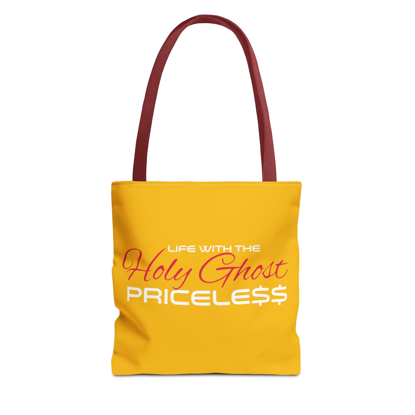 Collection A “Holy Ghost PRICELESS “ Yellow Tote Bag