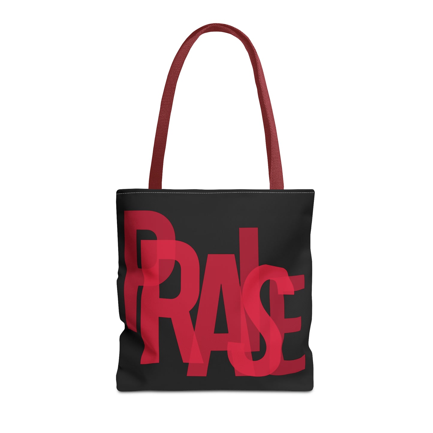 Collection B: “Garment of PRAISE” Black & Red Tote Bag