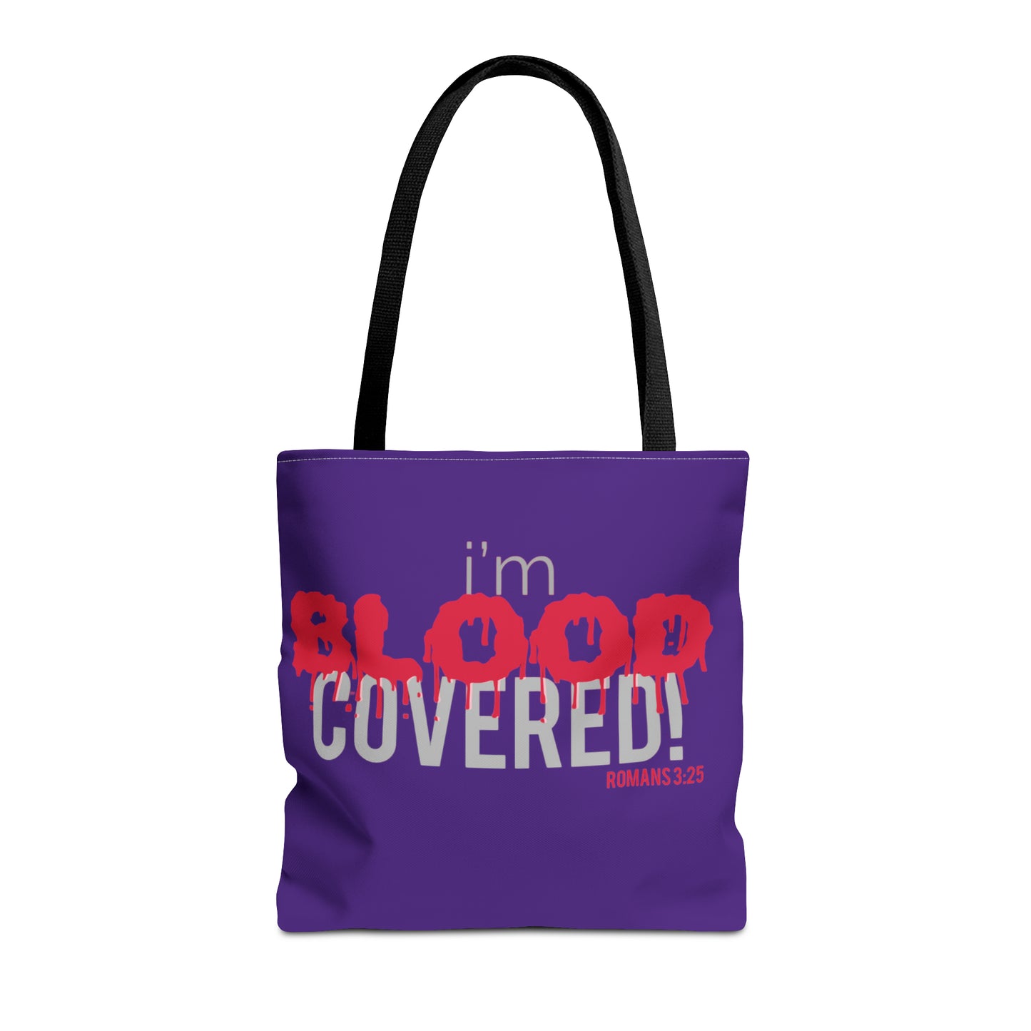 Collection B: “BLOOD Covered” Purple Tote Bag