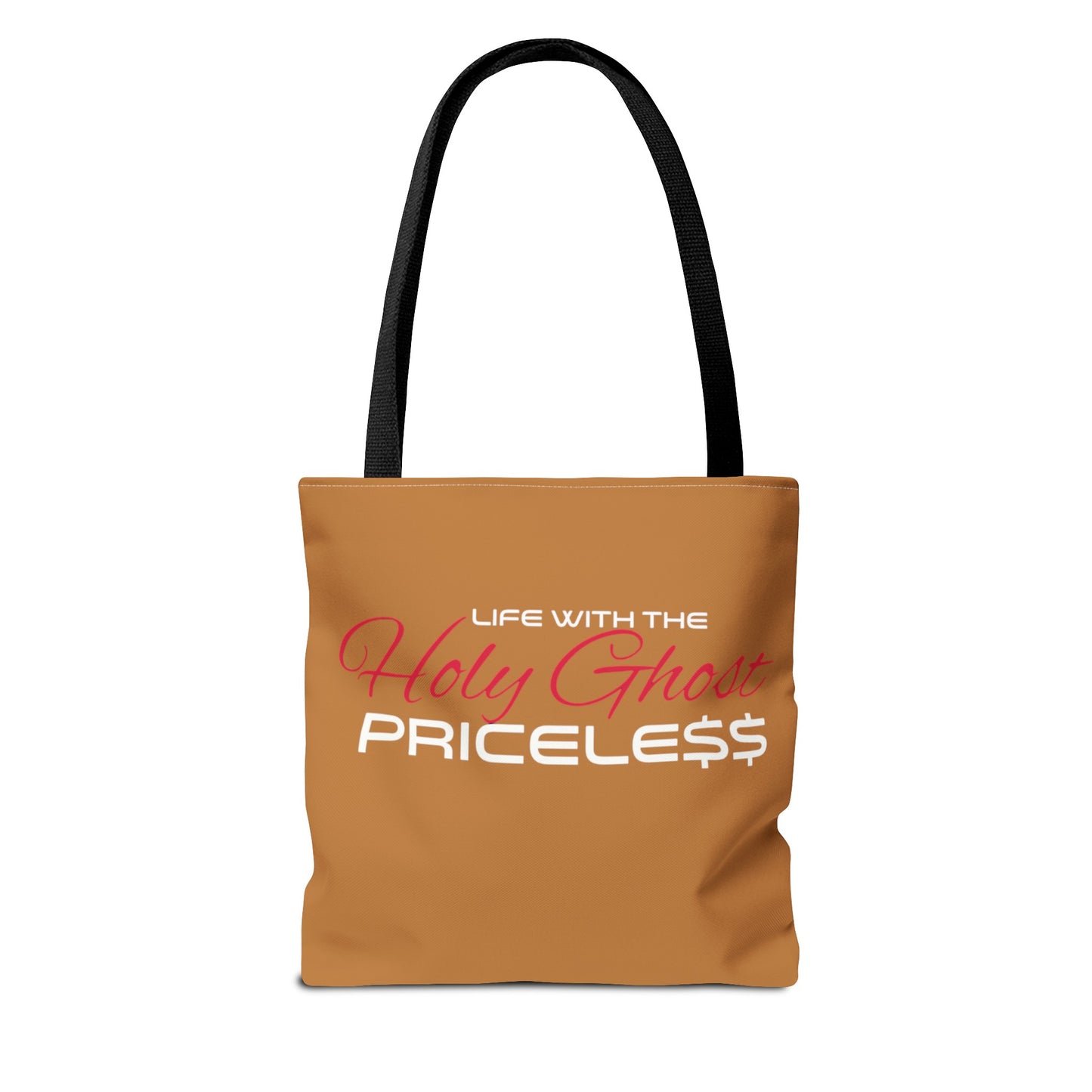 Collection A “Holy Ghost PRICELESS” Tan Tote Bag