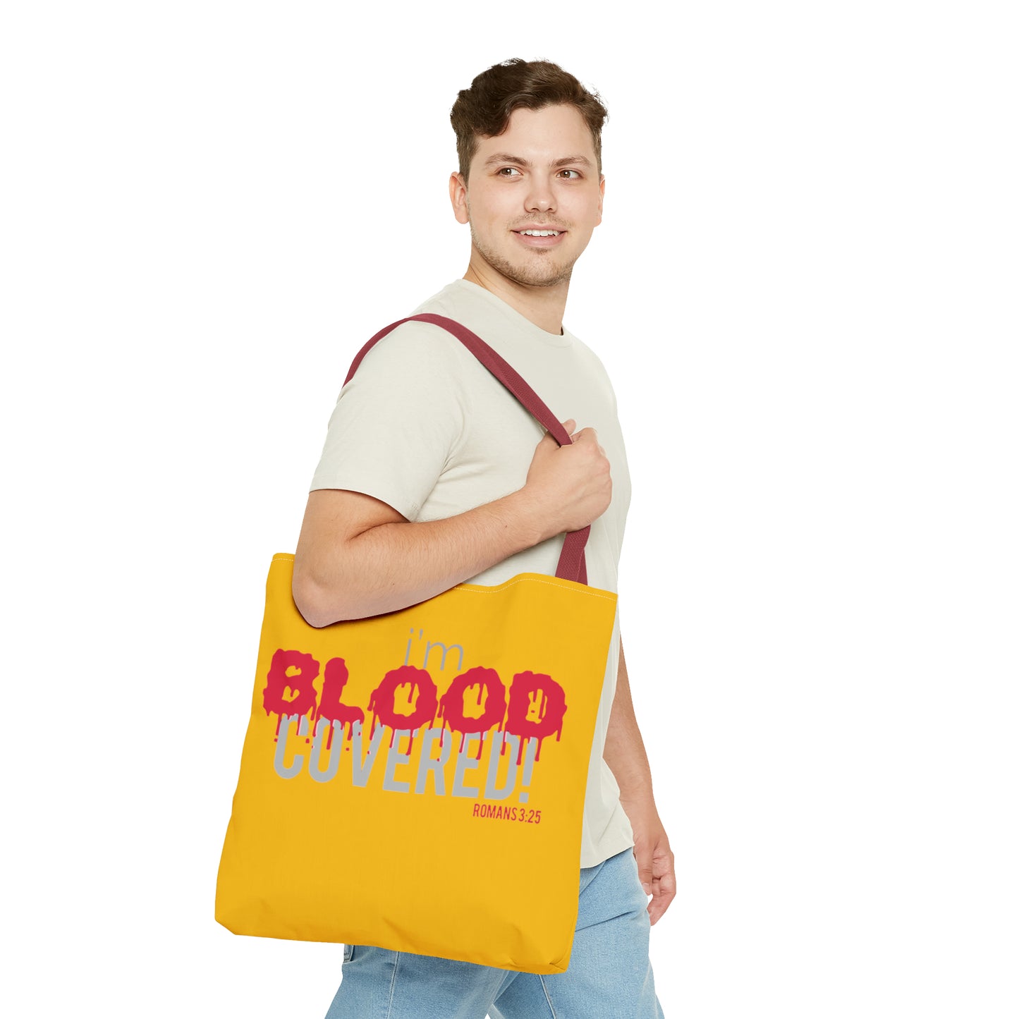 Collection B: “BLOOD Covered” Yellow Tote Bag